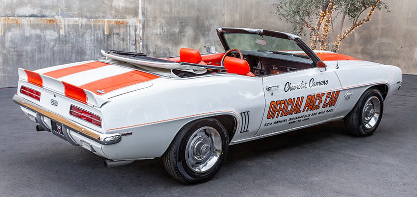 1969 Chevrolet Camaro SS Pace Car Convertible rear view