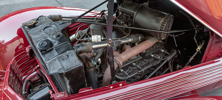 1936 Cord 810 Westchester engine