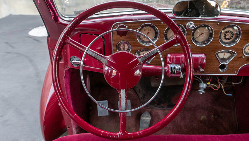 1936 Cord 810 Westchester interior
