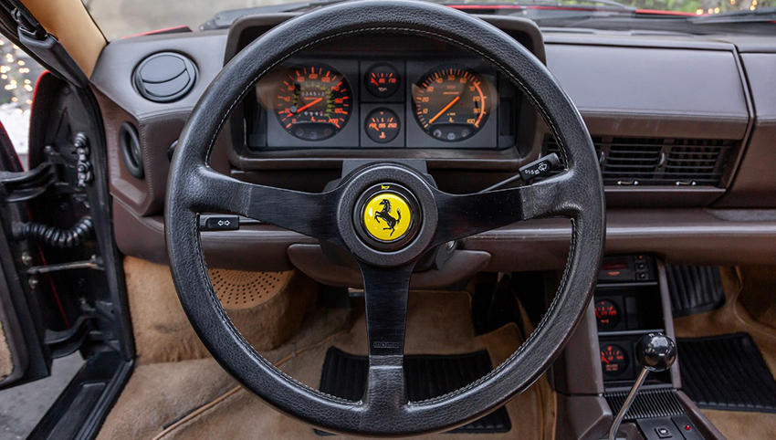 1988 Ferrari Testarossa interior