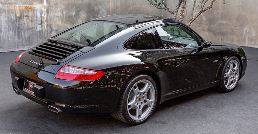 2005 Porsche 997 Carrera Coupe 6-Speed rear view