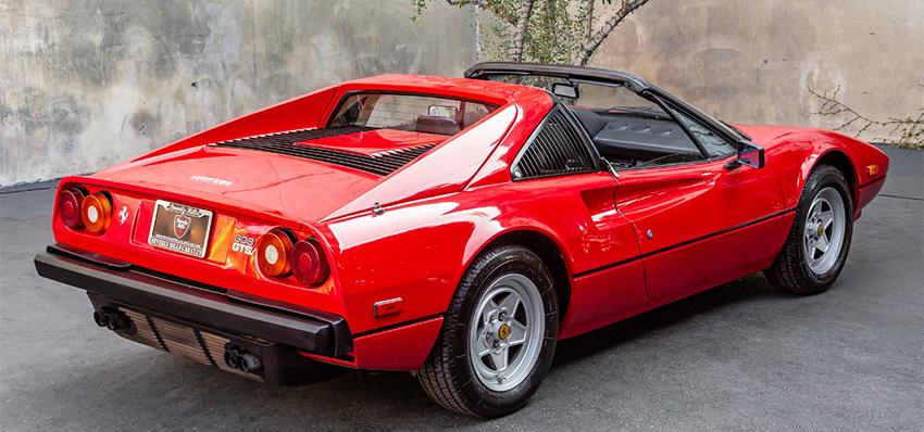 1980 Ferrari 308GTSi rear view