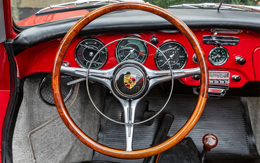 1963 Porsche 356B 1600 Super T6 Cabriolet interior