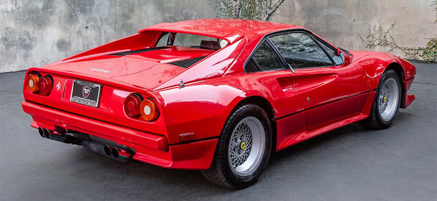 1983 Ferrari 308 GTBi Euro rear view