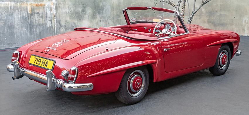1959 Mercedes-Benz 190SL Right-Hand-Drive rear view