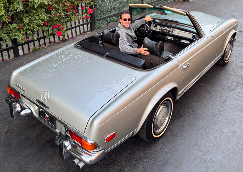 Silver Mercedes Pagoda buyer Alex Manos