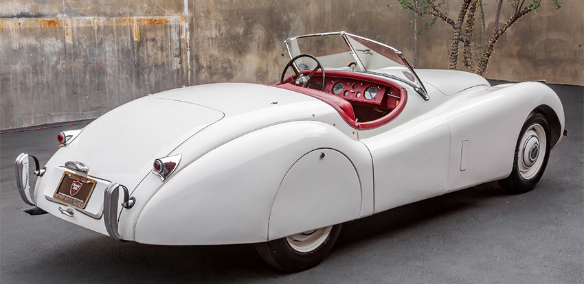 1952 Jaguar XK120 Roadster rear view