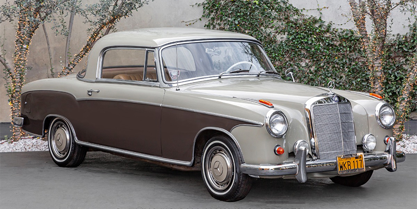 SOLIDO SERIE 100 Ref 126 MERCEDES 220 SE Coupé metalllic blau 1:43