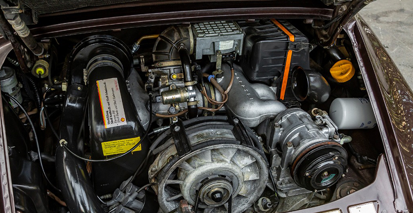 1987 Porsche Carrera Cabriolet G50 engine