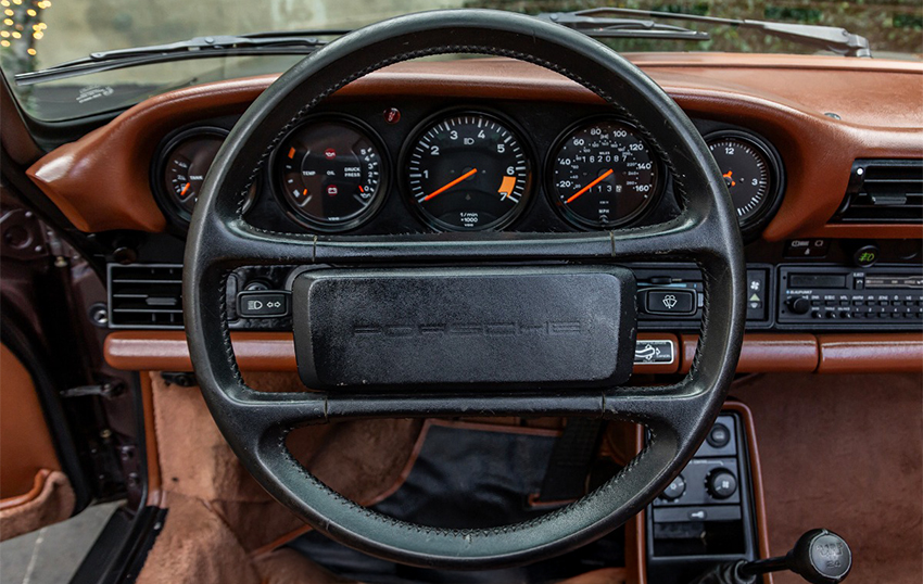 1987 Porsche Carrera Cabriolet G50 interior