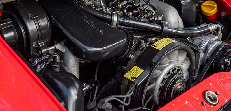 1990 Porsche 964 Carrera 4 Cabriolet engine