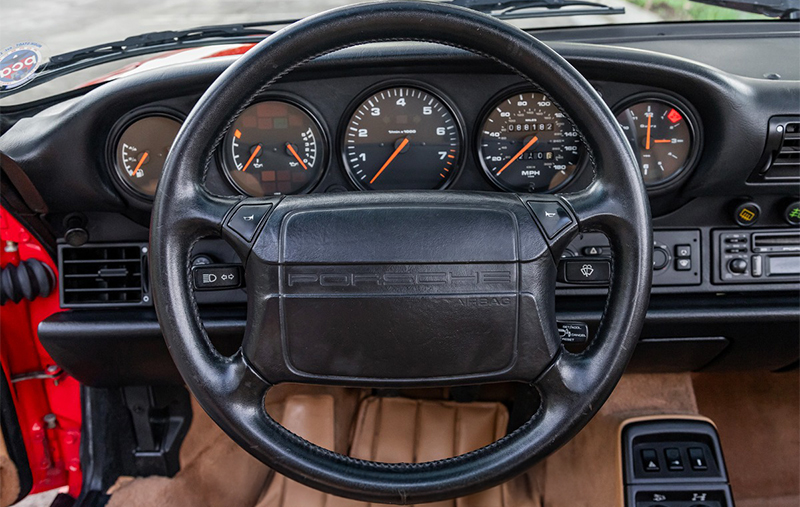 1990 Porsche 964 Carrera 4 Cabriolet interior