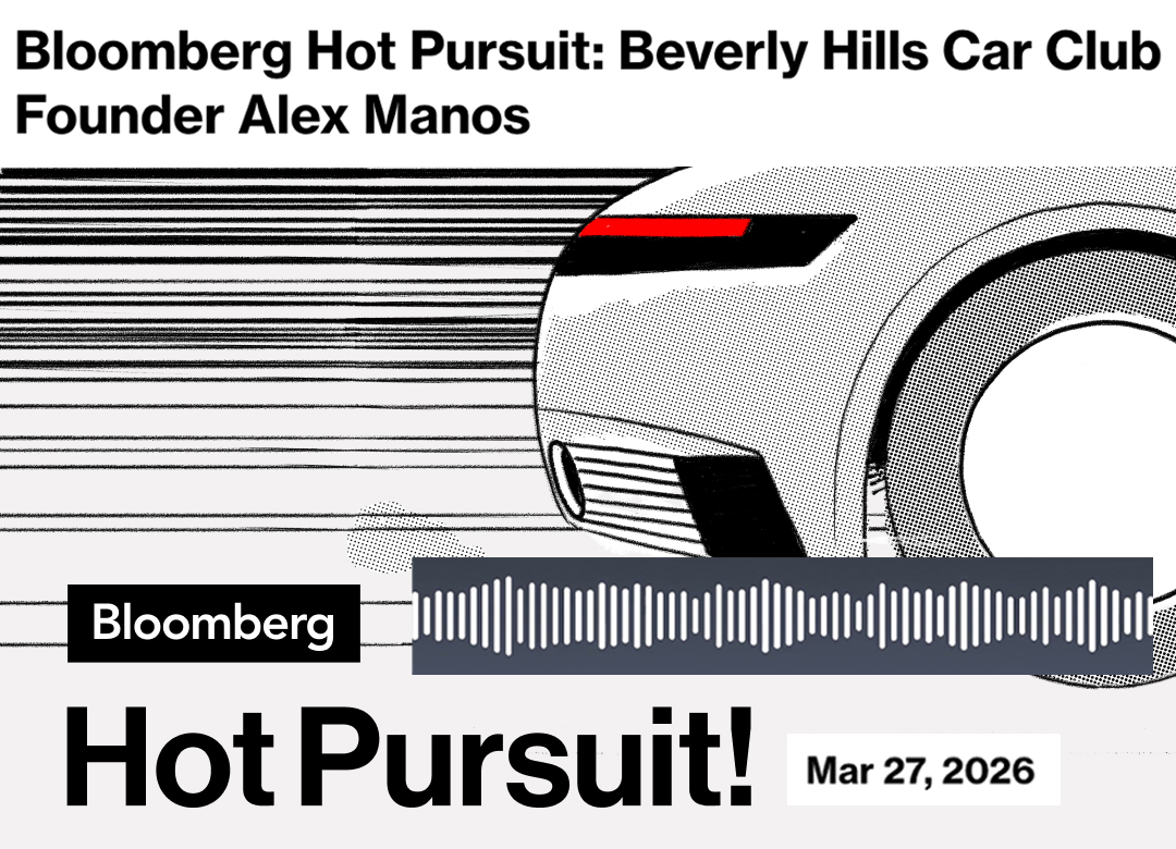 Bloomberg Hot Pursuit! Alex Manos Beverly Hills Car Club