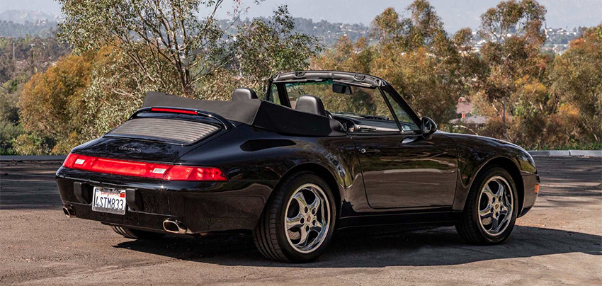 1998 Porsche 993 Cabriolet 6-Speed rear view