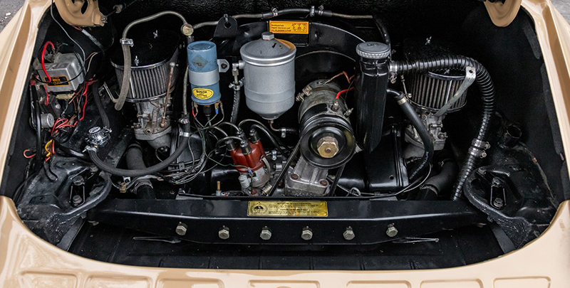 1969 Porsche 912 5-Speed Long-Wheelbase LWB engine