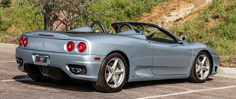 2001 Ferrari 360 F1 Spider rear view
