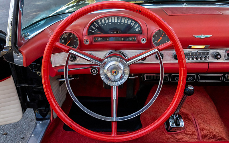 1956 Ford Thunderbird Convertible interior
