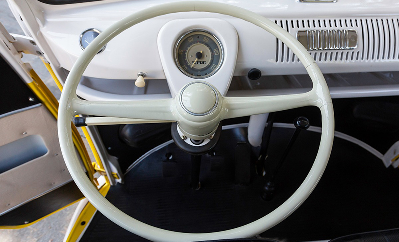 1974 Volkswagen 15-Window Type 2 Bus interior