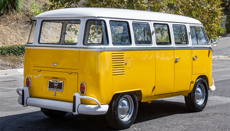 1974 Volkswagen 15-Window Type 2 Bus rear view