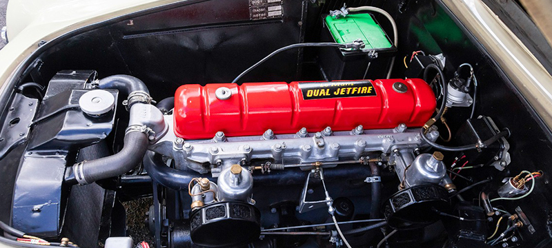 1953 Nash-Healey Le Mans Coupe engine
